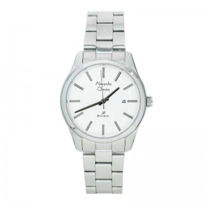 Alexandre Christie AC 1027 Silver White Lady Steel LDBSSSLBA